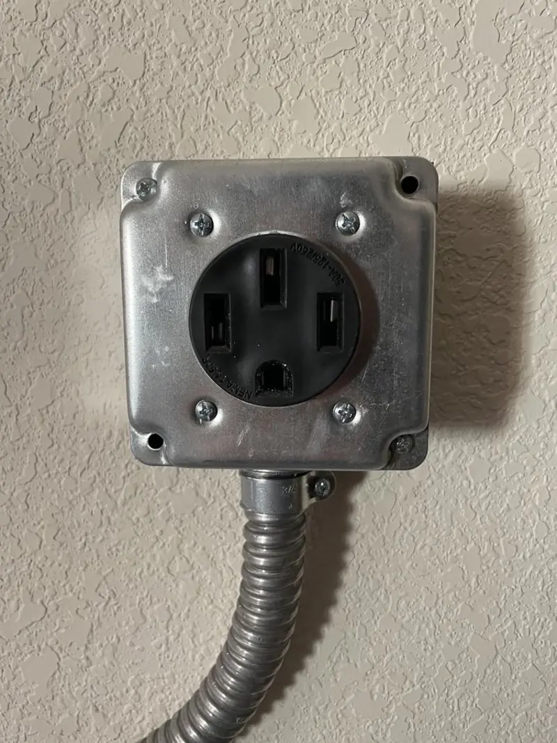 NEMA 14-50 outlet installed for Electrical Panel Upgrade in Toppenish